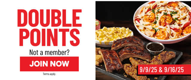 Double Points - Not a Member? JOIN NOW