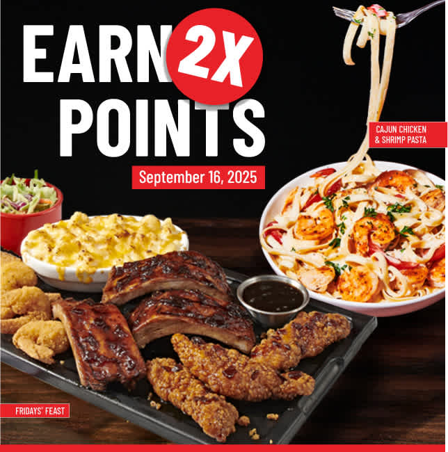 Earn 2x Points September 16, 2025 