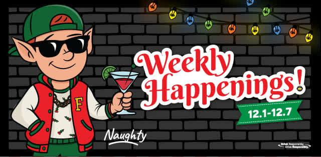 Weekly Happenings - 12/1 to 12/7