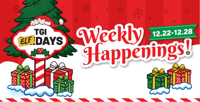 Weekly Happenings - 12/22 to 12/28