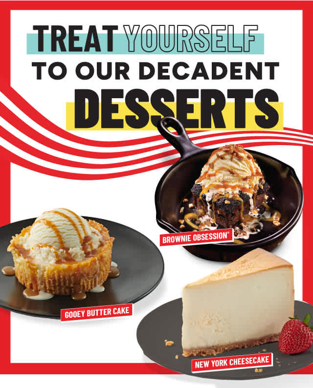 Treat Yourself to our Decadent Desserts