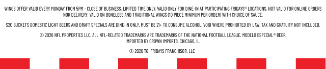 Offer Valid for Dine-In. Other Terms May Apply.