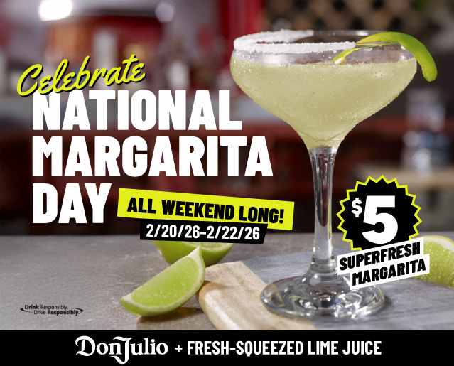 Celebrate National Margarita Day All Weekend Long
