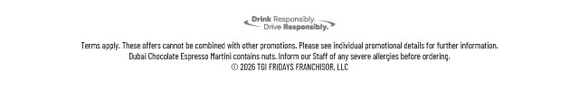 Drink Responsibly. Drive Responsibly. Terms Apply