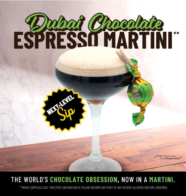 Dubai Chocolate Espresso Martini