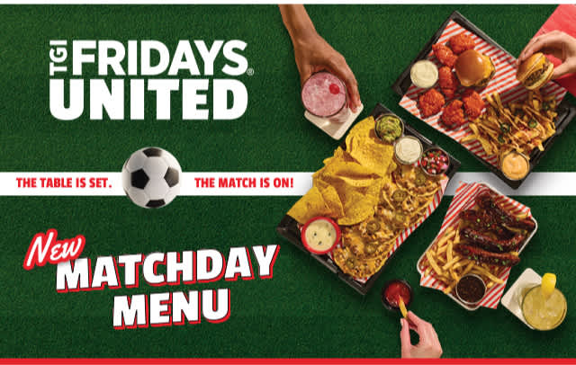 New Matchday Menu at TGI Fridays