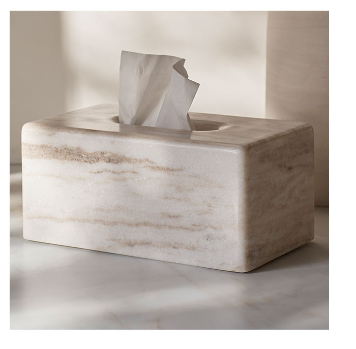Riya Marble Tissue Box