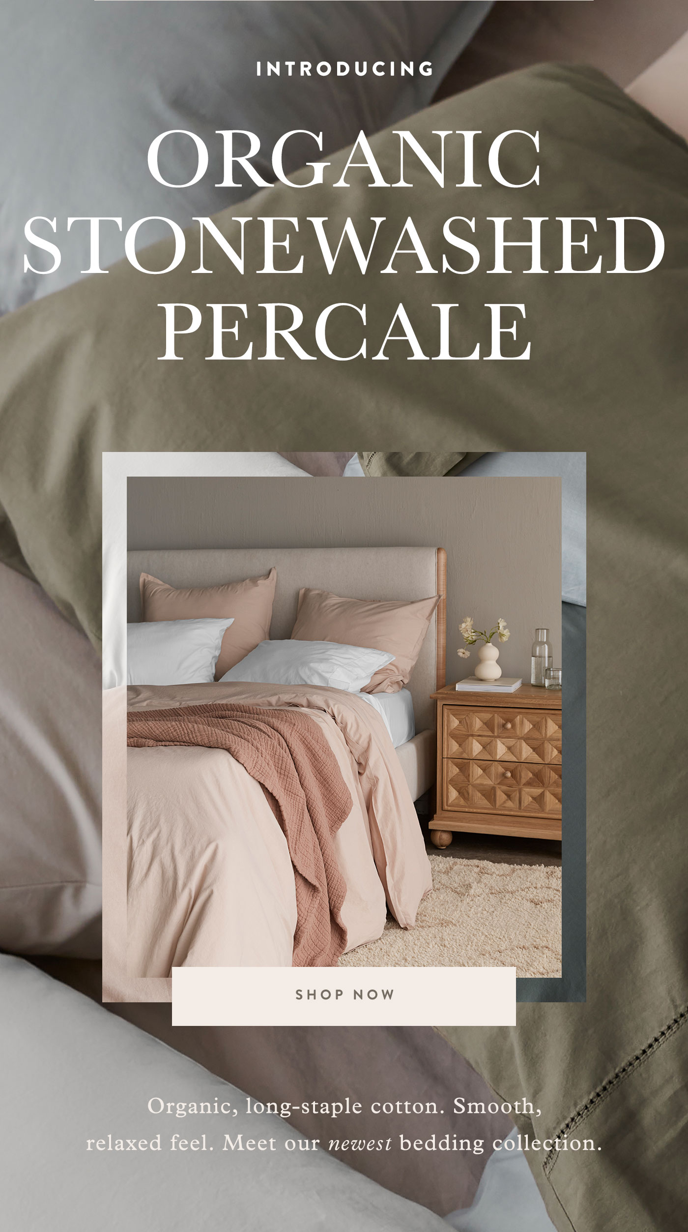Organic Stonewashed Percale