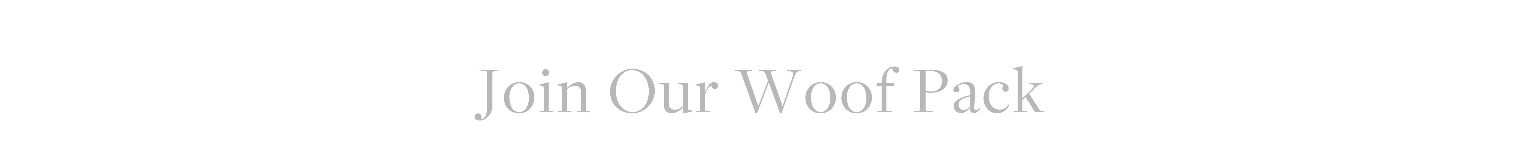 Join Our Woof Pack