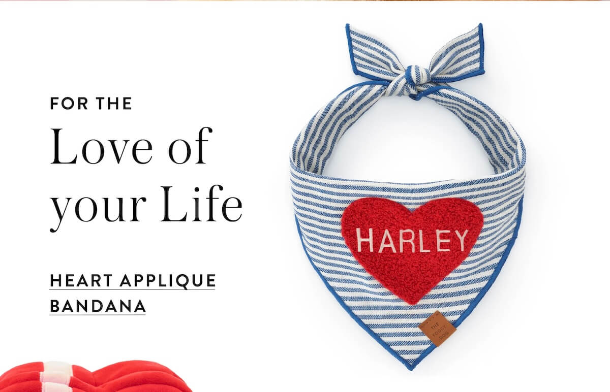Shop Heart Applique Bandana