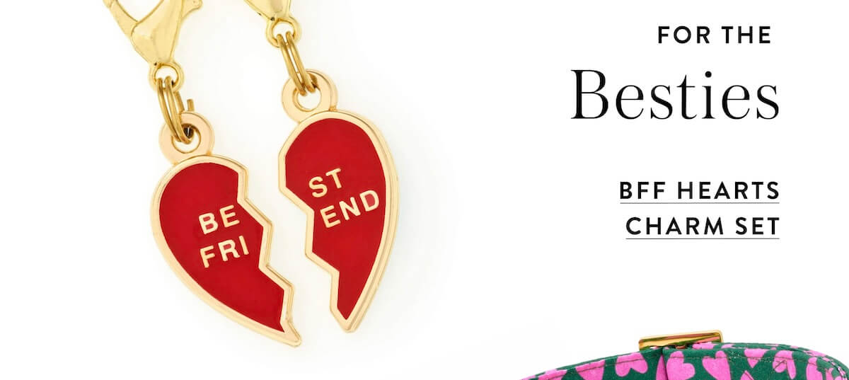 Shop BFF Hearts charm set