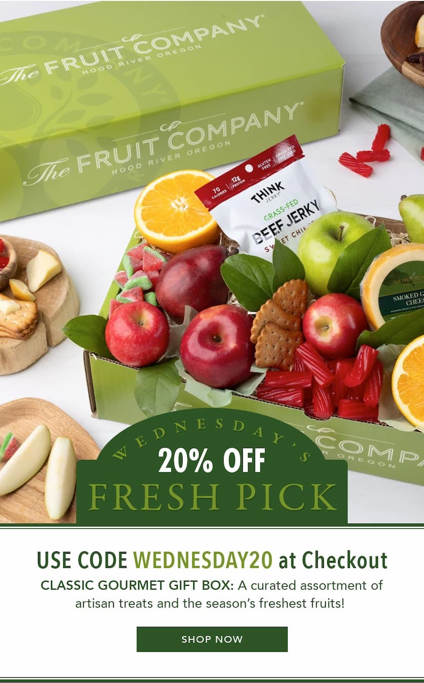 Wednesday's Fresh Pick - Classic Gourmet Gift Box now with 20% OFF!