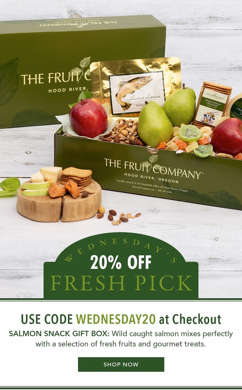 Wednesday's Fresh Pick - Salmon Snack Box now with 20% OFF!