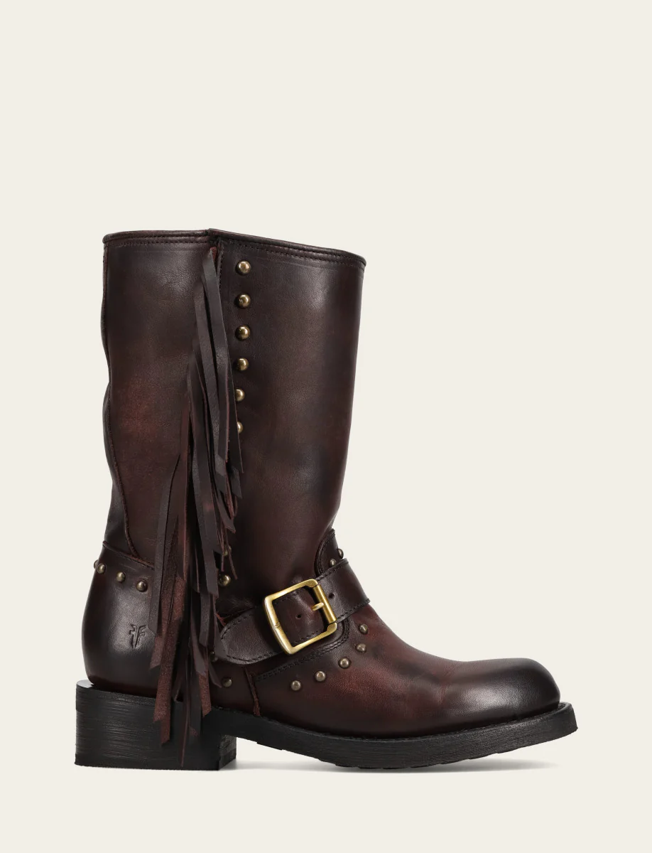 Women Viv Fringe Engineer Cherry Lacquer