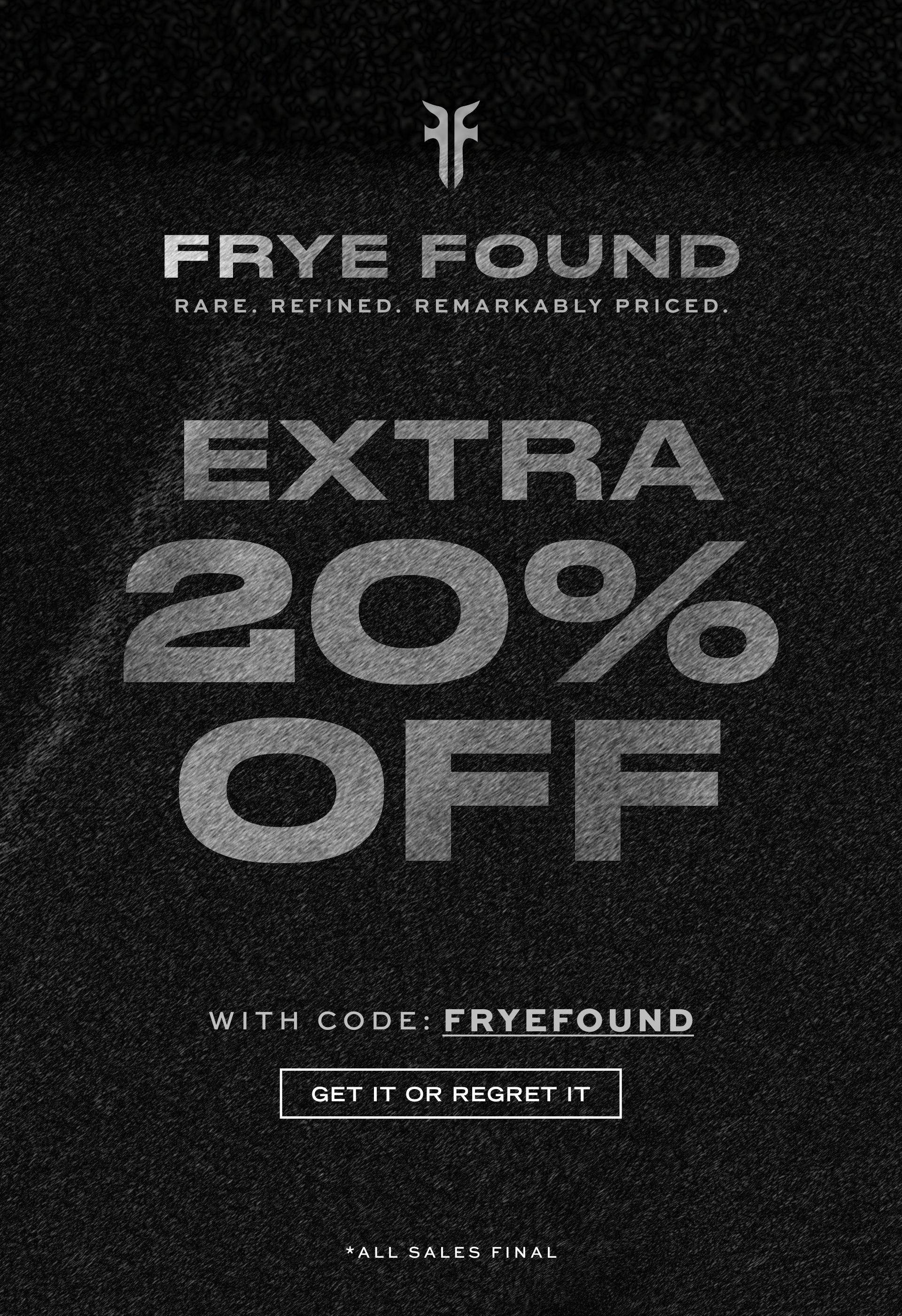 EXTRA 20% OFF 