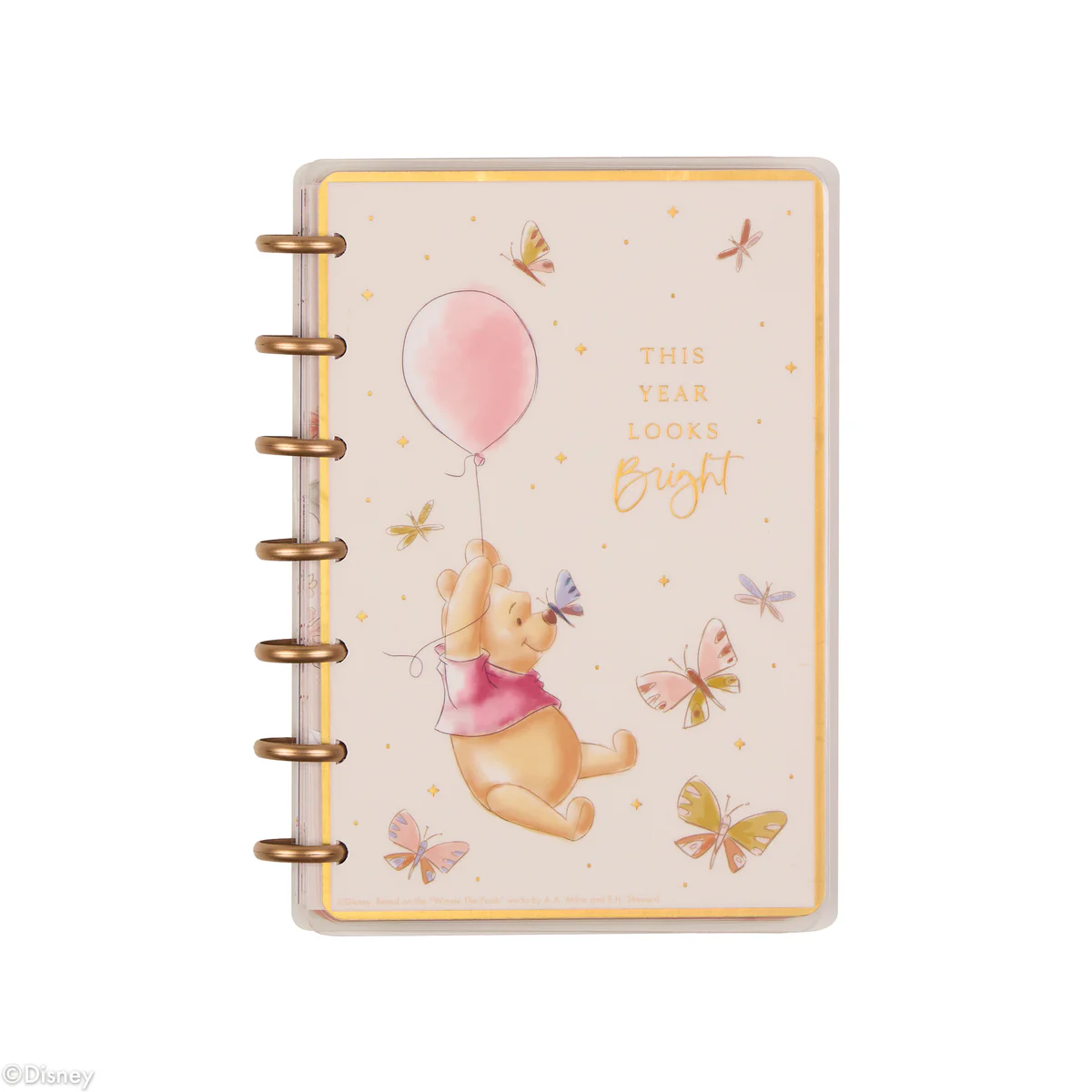 Image of 2026 Disney Winnie the Pooh Seasonal Customizable Planner - Mini Vertical Layout - 12 Month
