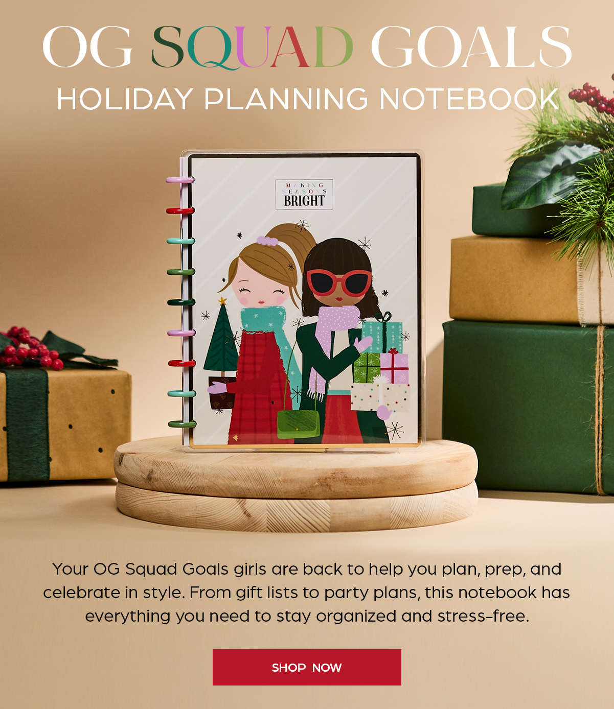 OG Squad Goals Holiday Planning Notebook