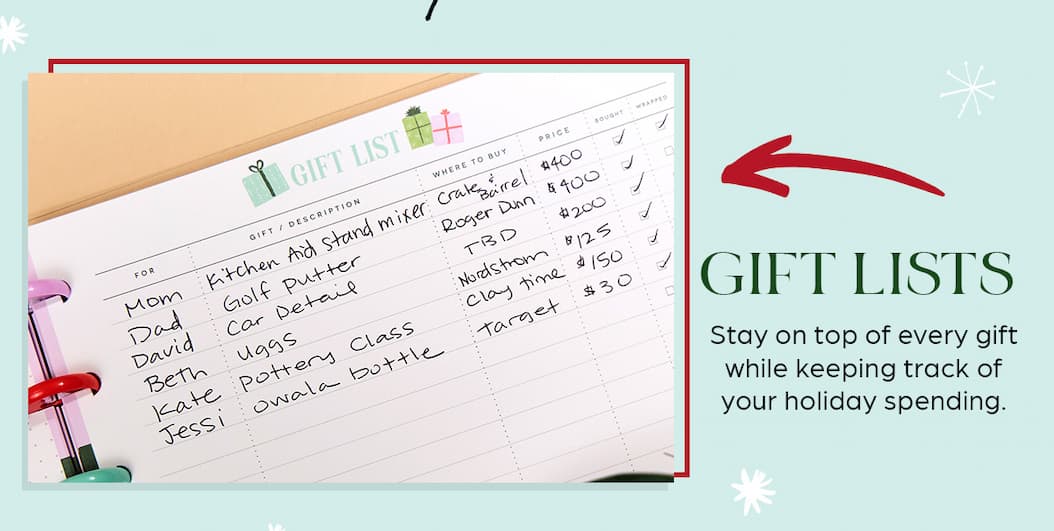 Gift Lists