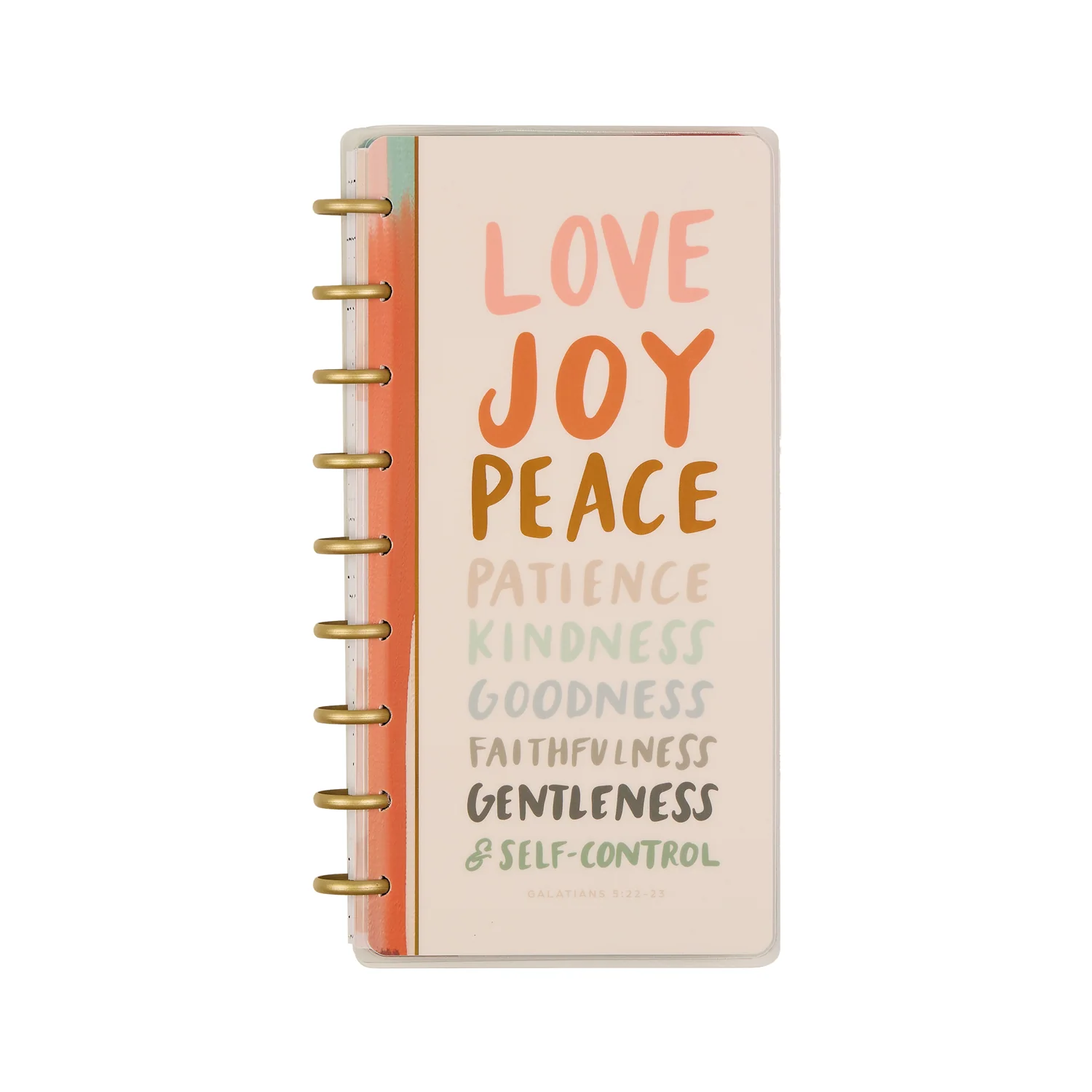 Image of 2026 Watercolor Grace Customizable Faith Planner - Skinny Classic Horizontal Layout - 12 Months
