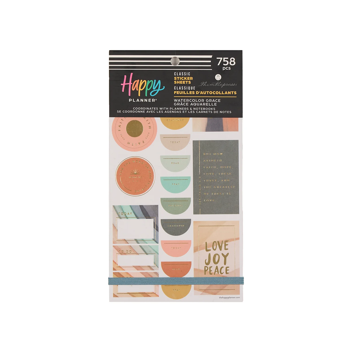 Image of Watercolor Grace Faith - Value Pack Stickers