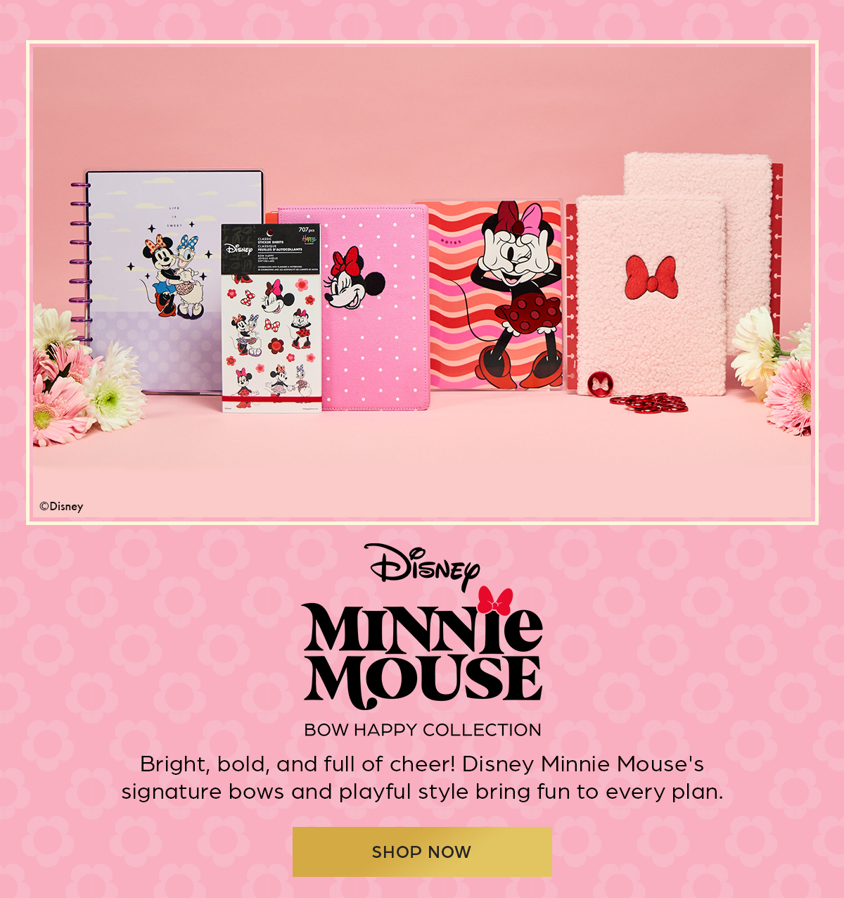 Disney Minnie Mouse Bow Happy Collection