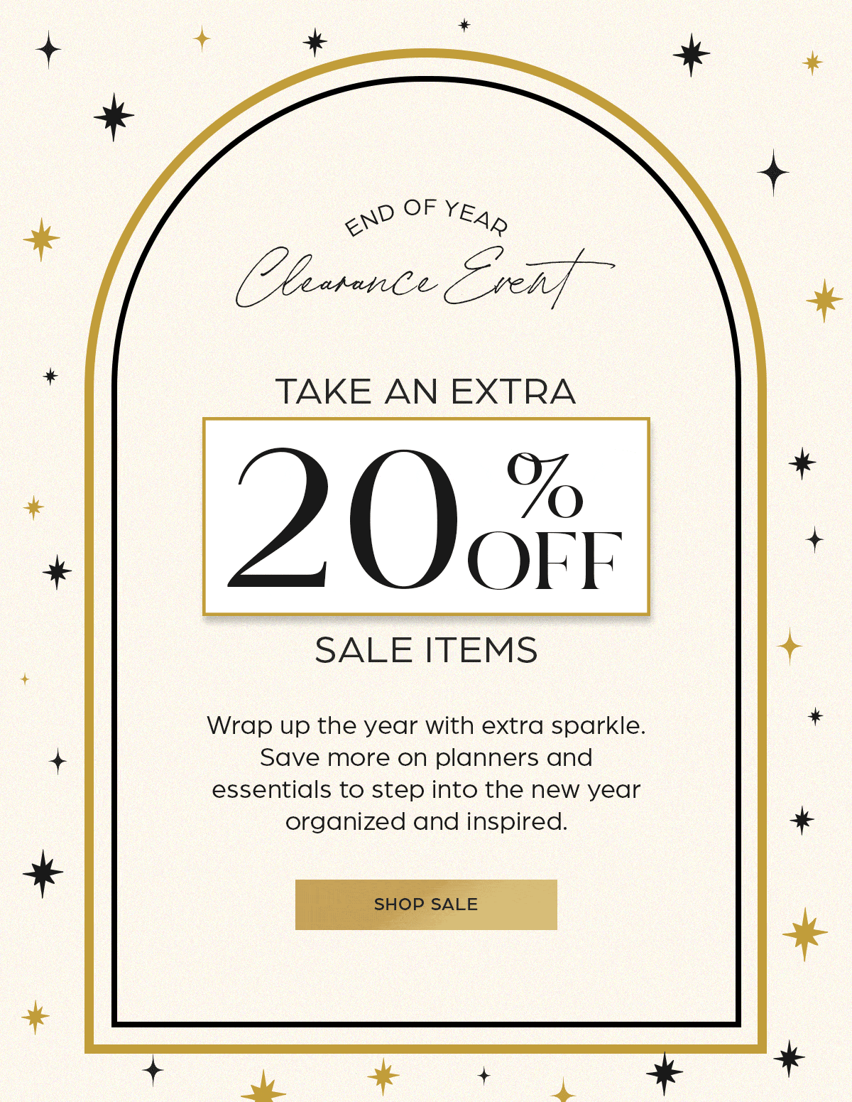 End of Year Clearance Event- Extra 20% OFF Sale Items