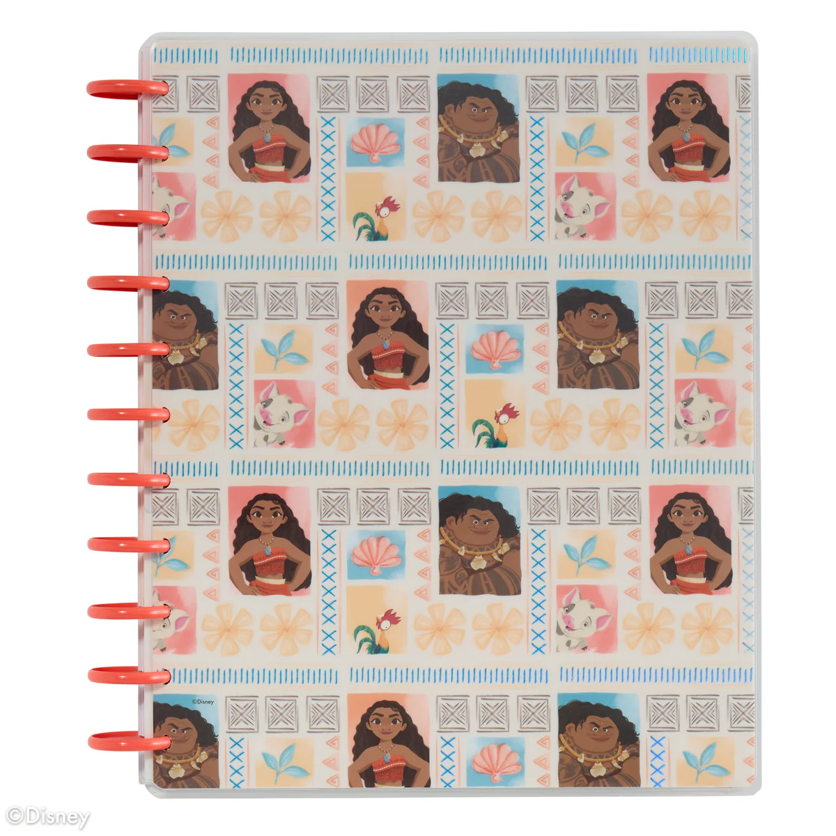 Image of Undated Disney Moana Customizable Planner - Big Vertical Layout - 12 Months