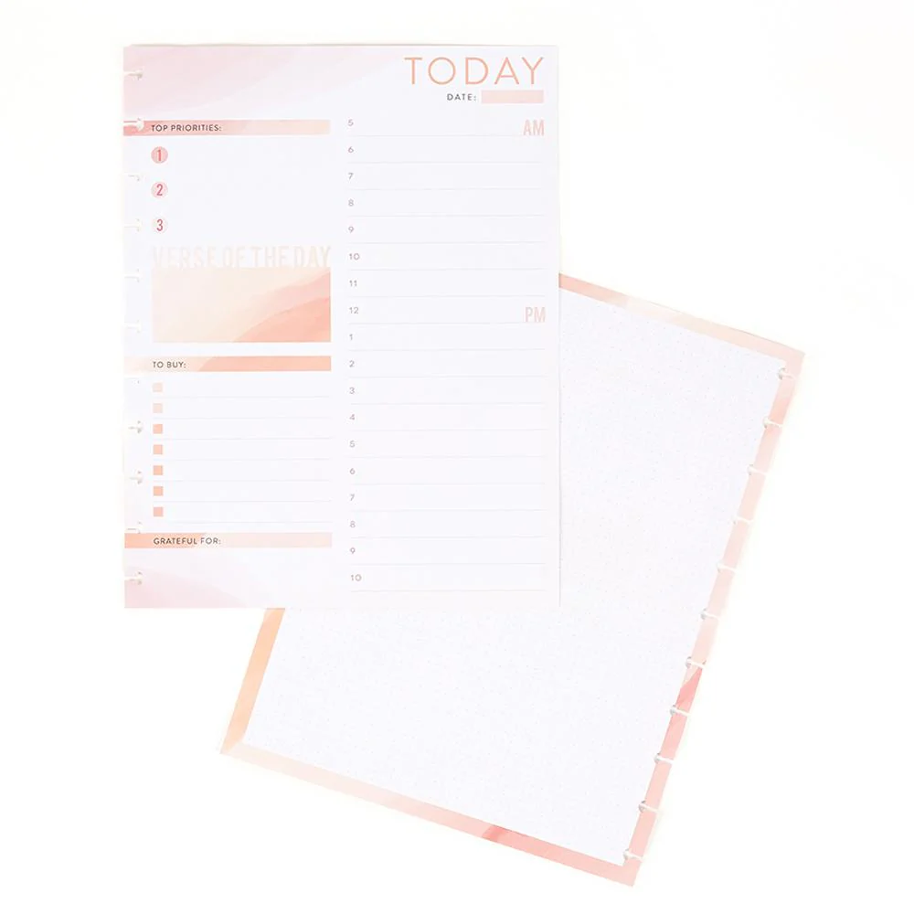 Image of Daily Schedule and Gratitude Big Faith Filler Paper