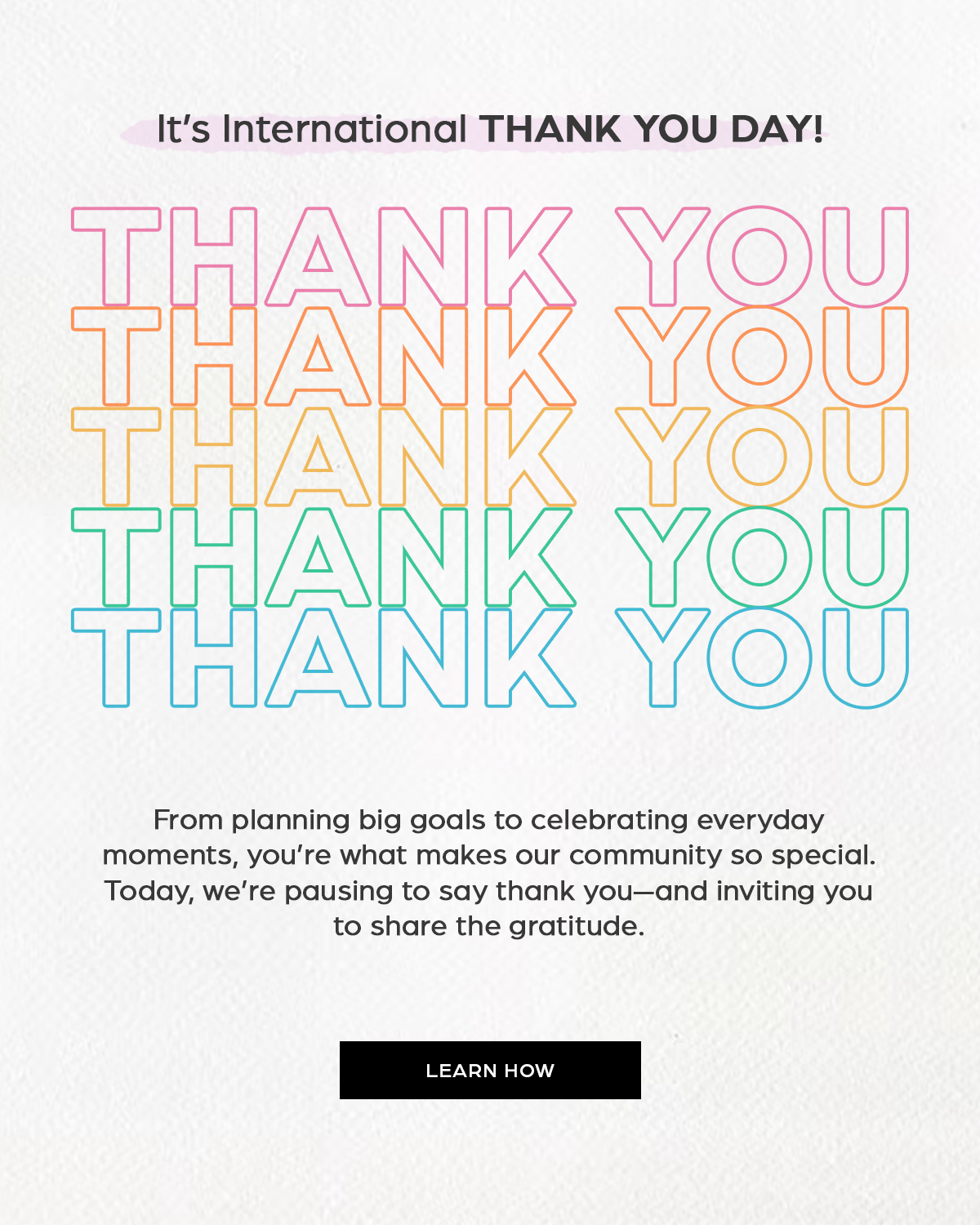 International Thank You Day - THANK YOU
