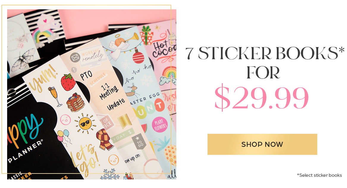 7 sticker books for $29.99