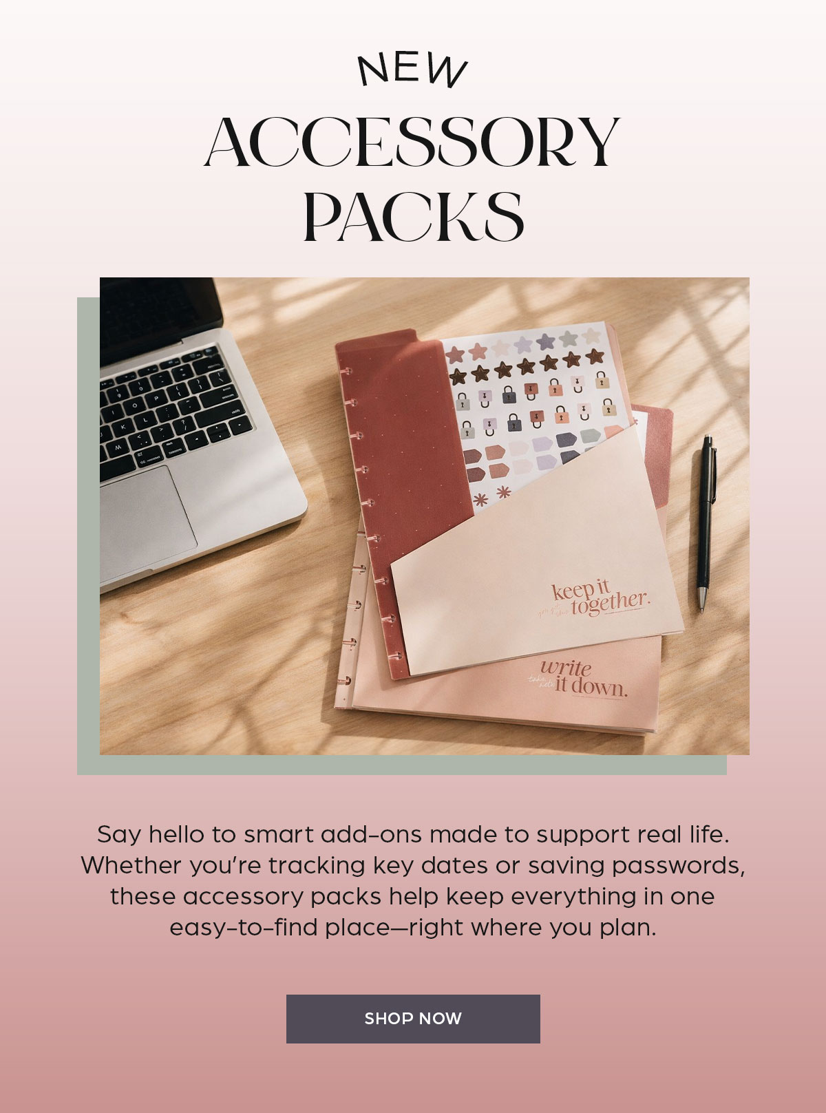 New Accessory Packs