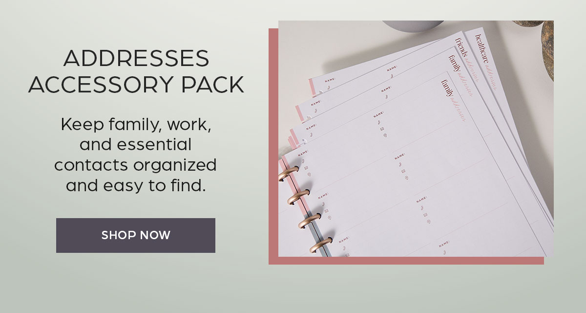 Addresses Accessory Pack