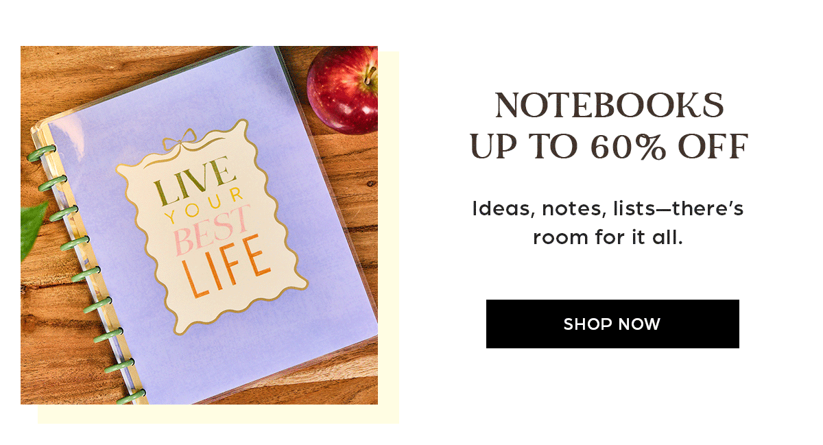 Notebooks up to 60% OFF