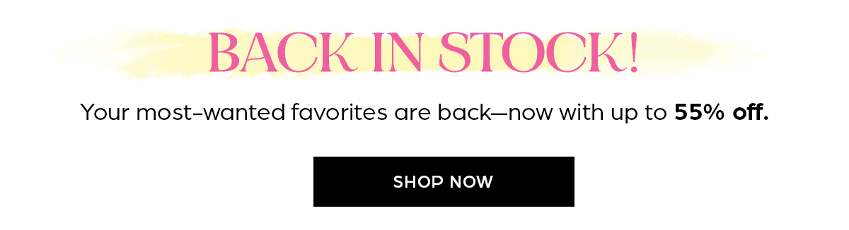 Back in Stock