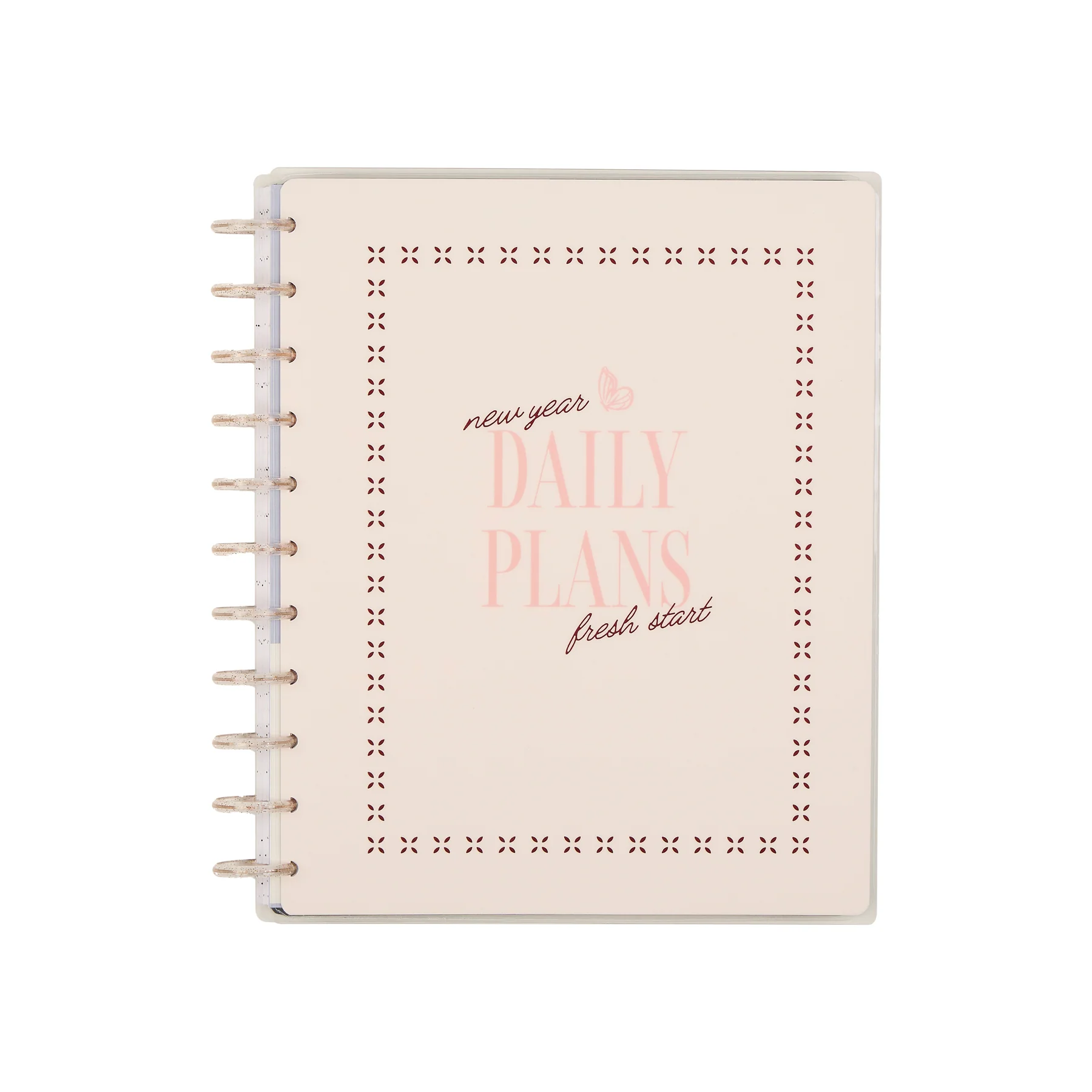 Image of Undated Café Coquette Customizable Planner - Big Horizontal Layout - 12 Months