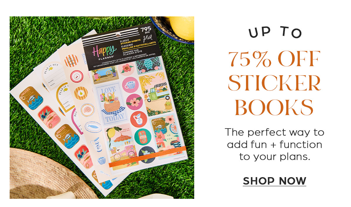 Up to 75% OFF Sticker Books. Shop Now.