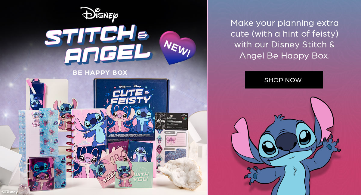 Disney Stitch & Angel Be Happy Box. Shop Now.