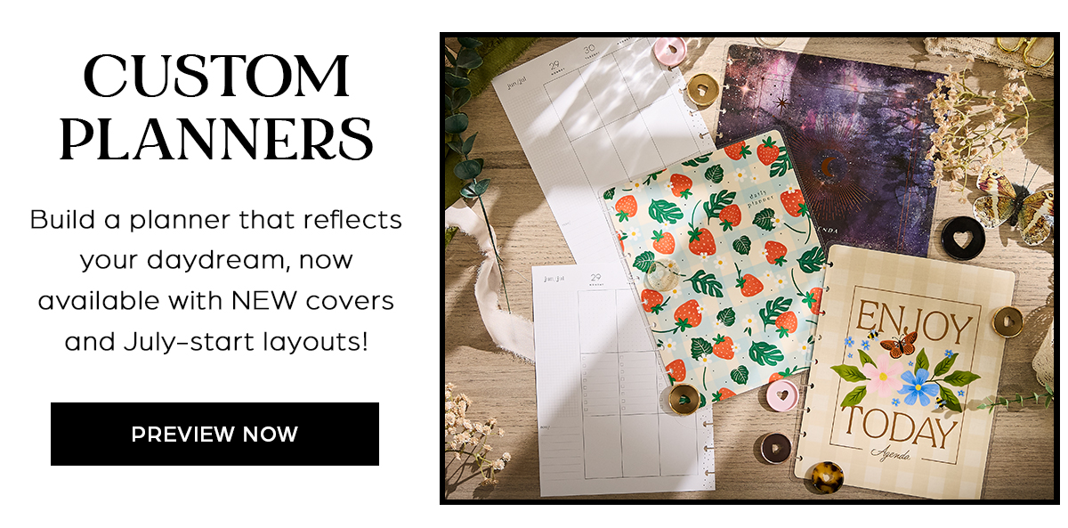 Custom Planners - Preview Now