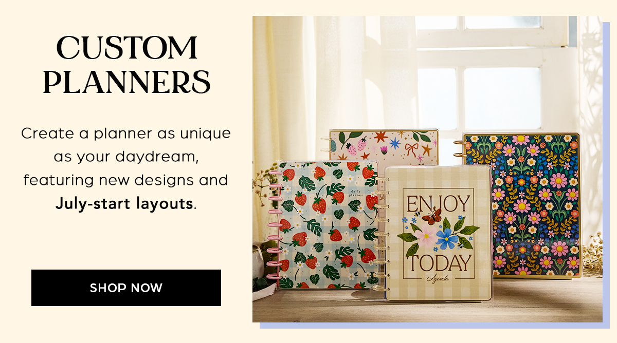 Custom Planners - Shop Now