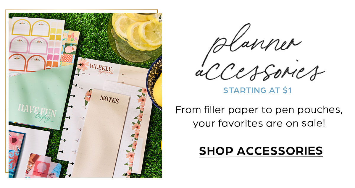 Planner Accessories - Extra 30% OFF Sale Items + Free Shipping*: