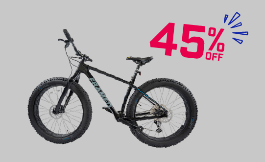 45% Off Framed Alaskan Carbon Fat Bike