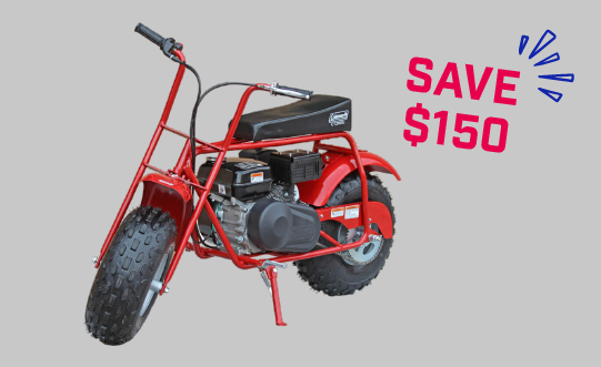 $150 Off Coleman Powersports Trail200U Mini Bike Red