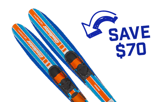 Save $70 Gladiator Ultra Wide-Body  Combo Waterskis