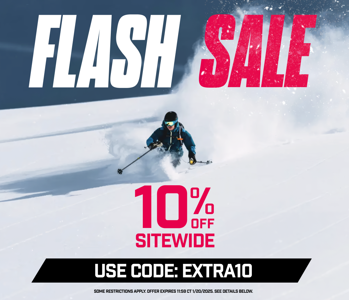 Flash Sale I 10% off Sitewide I Now-Jan. 20th