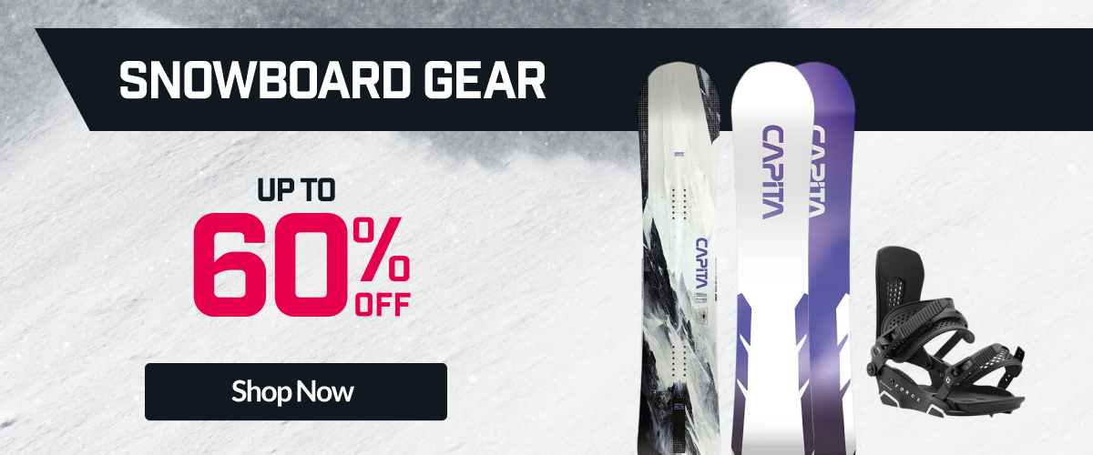 Snowboard Gear up to 60% off