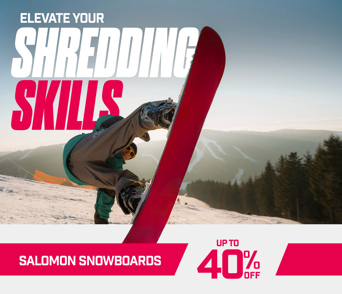 Elevate Your Shredding Skills I up to 40% off Salomon Snowboards
