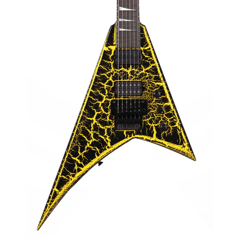 Jackson Custom Shop RR24 Rhoads Black and Yellow Crackle