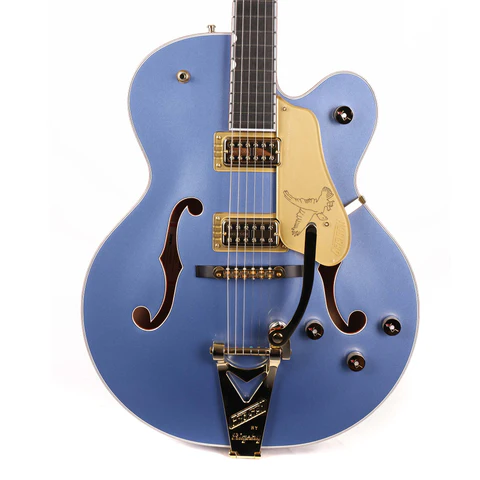 Gretsch Falcon Hollowbody with String-Thru Bigsby Cerulean Smoke