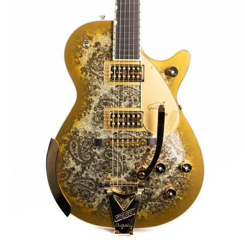 Gretsch G6134TG Limited Edition Paisley Penguine with String-Thru Bigsby Gold Paisley