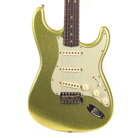 Fender Custom Shop 1963 Stratocaster Reissue Journeyman Relic Chartreuse Sparkle